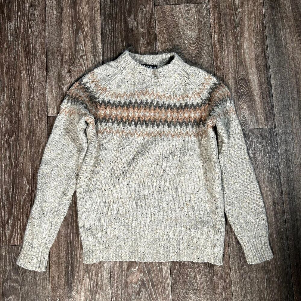 Sherpa Adventure Gear Merino Wool Alpaca Sweater L Fair Isle